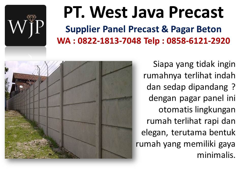 Jual cetakan pagar panel beton hubungi wa : 085861212920, perusahaan dinding precast di Bandung Pabrik-pagar-beton-dan-harganya