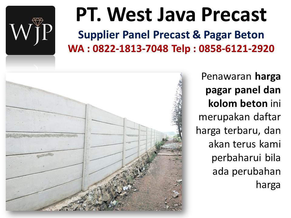 Jual dinding beton pracetak hubungi wa : 082218137048, produsen panel precast di Bandung Pabrik-pagar-beton-grc