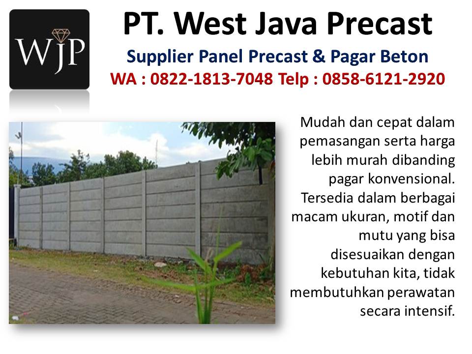 Jual pagar beton rumah minimalis modern hubungi wa : 082218137048, tempat produksi pagar beton di Bandung.  Pabrik-pagar-beton-kawat