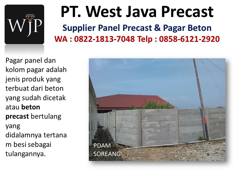 Pagar panel hubungi wa : 082218137048, pabrik pagar panel beton precast di Bandung.  Pabrik-pagar-beton-kebun